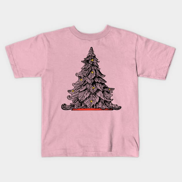 Christmas Tree Kids T-Shirt by DrDesign